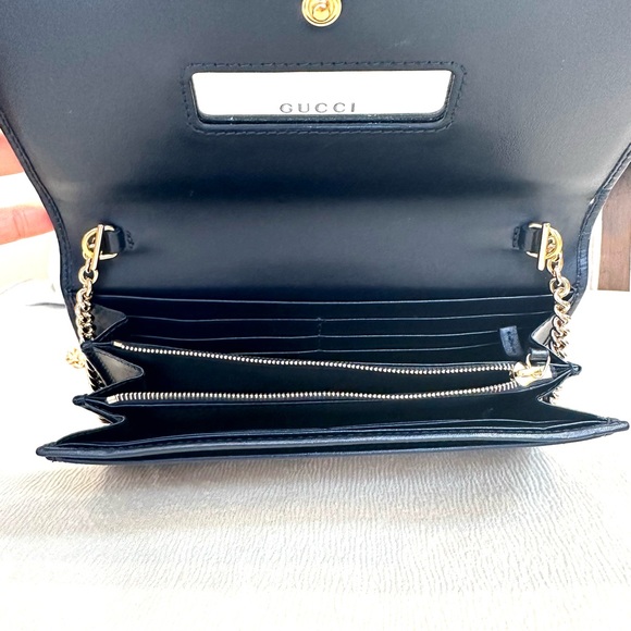 Gucci Horsebit 1955 canvas wallet on chain - Picture 11 of 15